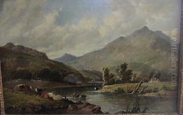 A River Landscape With Cattle At Rest - view 1