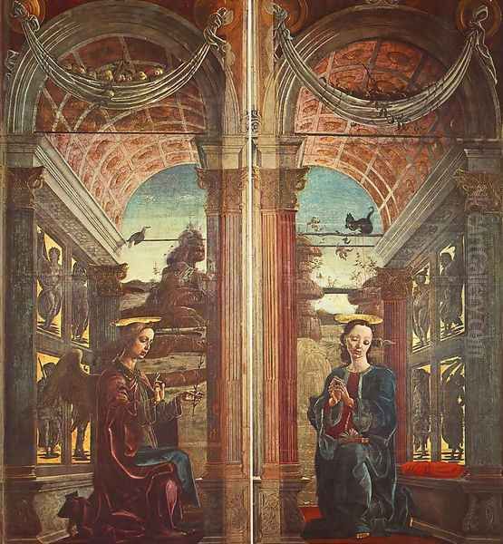 Annunciation 1469 by Cosme Tura