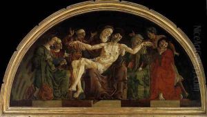 Pieta (panel from the Roverella Polyptych) 1474 by Cosme Tura