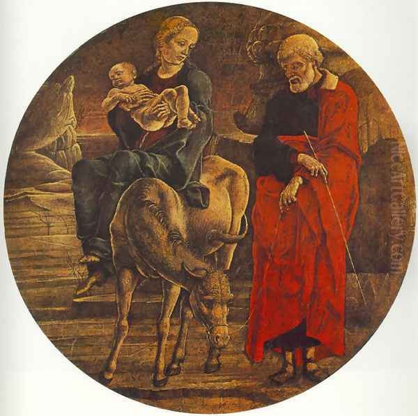 Flight to Egypt (from the predella of the Roverella Polyptych) 1474 - view 1