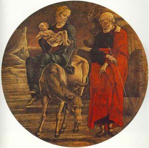 Flight to Egypt (from the predella of the Roverella Polyptych) 1474 by Cosme Tura