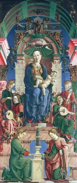 Madonna with the Child Enthroned (panel from the Roverella Polyptych) 1474 - view 1