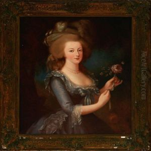 Portrait Of Queen Marie Anotoinette Of France by Elisabeth Vigee-Lebrun