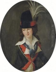 Portrait Of Victorienne Delphine
 Natalie De Rochechouart Mortemart,marquise De Rouge, Half-length, In 
Riding Habit