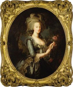 Marie Antoinette At Versailles by Elisabeth Vigee-Lebrun