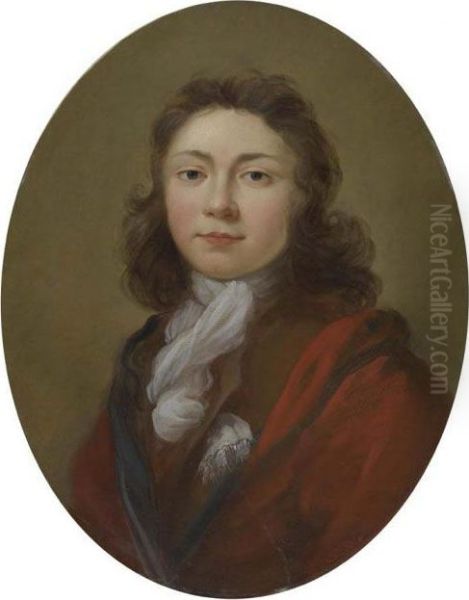 Portrait Of A Young Man In A Red Cloak. - view 1