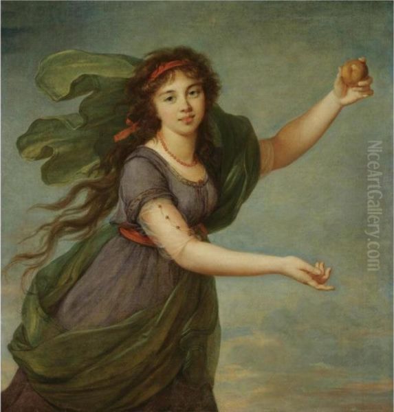 Portrait Of A Young Girl In The 
Guise Of Atalanta, Said To Be Jeanne Julie Louise Le Brun (1780-1809), 
The Artist's Daughter - view 1
