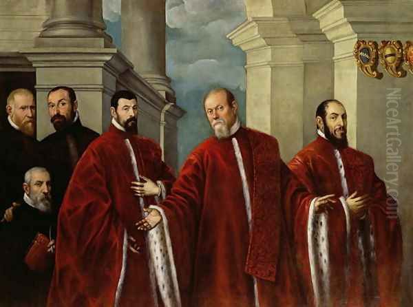 Portrait of Three Lawyers and Three Notaries, 1623 - view 1