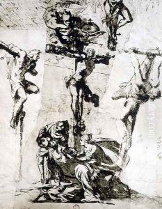 Study of the Crucifixion and the Swooning Virgin