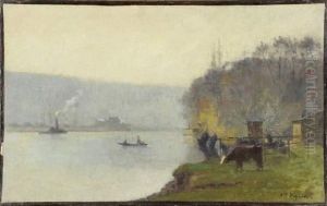 Bords De Seine by Claude Vignon