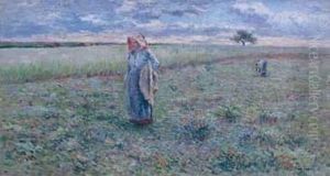 Les Ramasseuses De Coquelicots by Claude Vignon