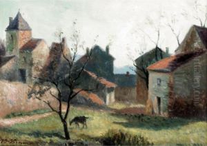 Chevre Dans Un Paysage by Claude Vignon