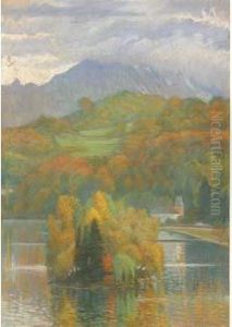 Le Lac De Montagne by Claude Vignon