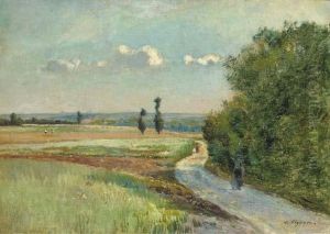 A Path In A Pastoral Landscape A Path In A Pastoral Landscape