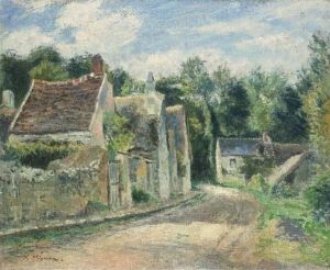 La Rue Du Village by Claude Vignon