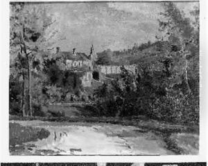 Dans Le Parc D'orrouy. Huile Sur Toile
