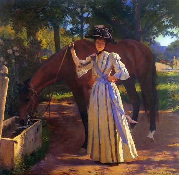 Girl and Horse - view 1