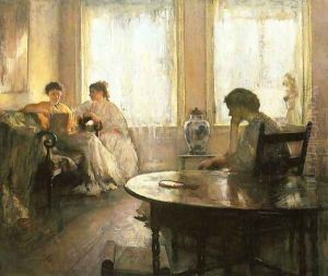 Three Girls Reading by Edmund Charles Tarbell