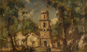 Paesaggio Con Chiesetta by Gennaro Villani