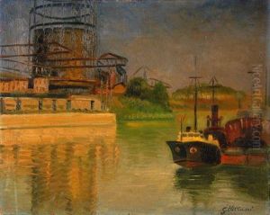 Veduta Di Porto by Gennaro Villani