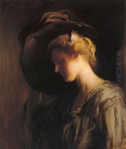 Adjusting the Hat by Edmund Charles Tarbell