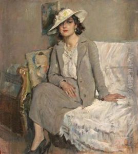 Figura Femminile Sul Sofa by Gennaro Villani