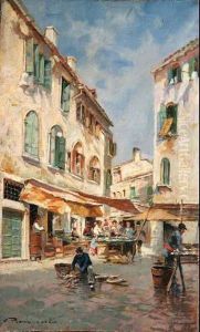 Veduta Di Napoli Dalla Villa Floridiana by Gennaro Villani