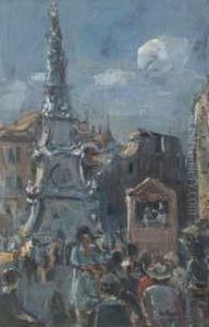 Piazza Del Gesu' by Gennaro Villani