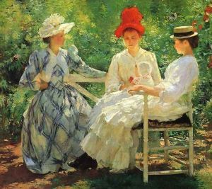In a Garden by Edmund Charles Tarbell