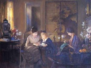 The Lesson by Edmund Charles Tarbell