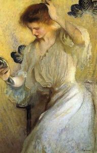 The Mirror (aka Girl with a Mirror) by Edmund Charles Tarbell