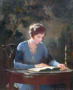 Mary Reading 2 by Edmund Charles Tarbell