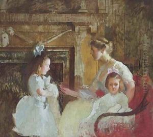 Mrs. George Putnam and Her Daughters by Edmund Charles Tarbell