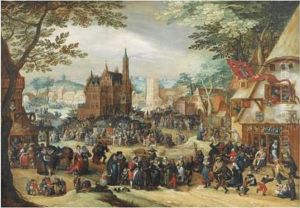 La Kermesse De La Saint-georges by David Vinckboons I