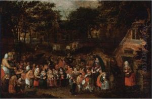 The "pinkersten Bruiloft" Or The Whitsun Bride by David Vinckboons I