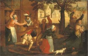 A Dispute Outside An Inn