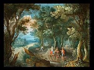 Landschaft Mit Reisenden Landschaft Mit Reisenden