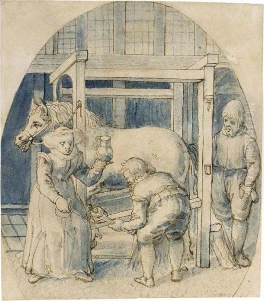 A Blacksmith At Work - view 1