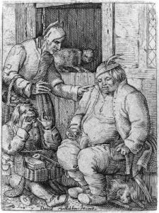 Peddler Couple Selling A Mouth-harp (holl. 19) by David Vinckboons I