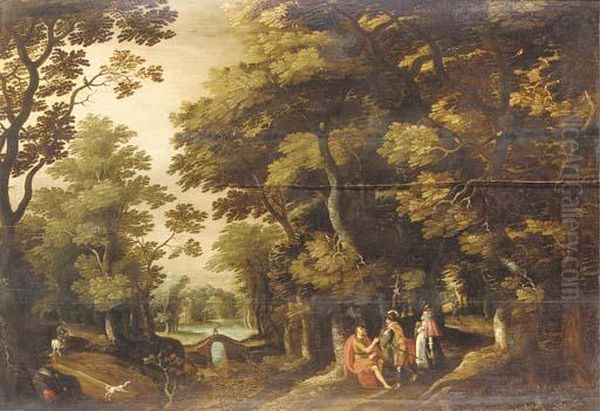 A Wooded Landscape With Saint John The Baptist In The Wilderness - view 1