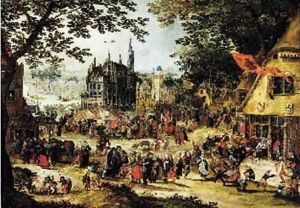 Et Son Atelier La Kermesse De La Saint-georges by David Vinckboons I