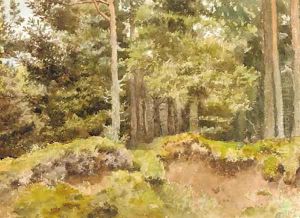 An Essex wood by Archibald Thorburn