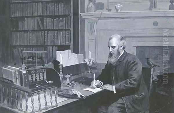 Lord Lilford in his study - view 1
