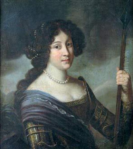 Portrait De Femme En Minerve - view 1