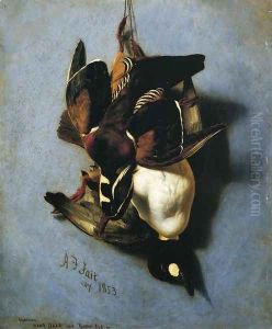 American Wood Duck and Golden Eye by Arthur Fitzwilliam Tait
