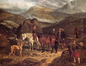 Hunting on the Scottish Highlands by Arthur Fitzwilliam Tait