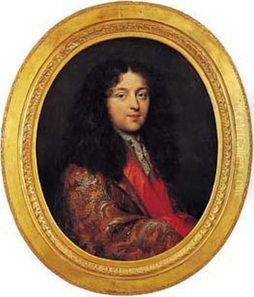 <portrait D'homme De Qualite Au Manteau Brode>. - view 1