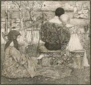 "liebe" by Heinrich Vogeler