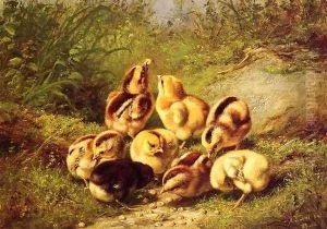 Chicks "Rather Hard Fare" by Arthur Fitzwilliam Tait