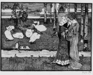 Froschkonig by Heinrich Vogeler